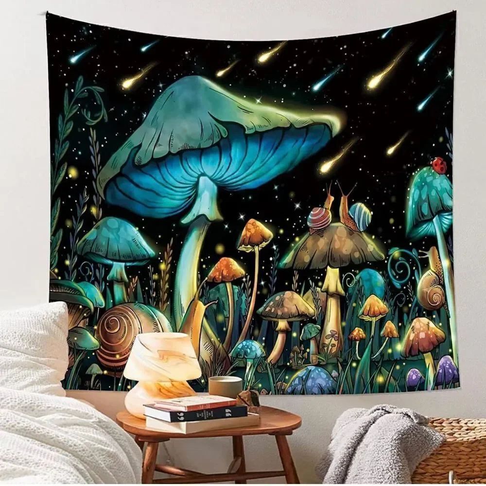 Mushroom Tapestry 39.5” X 29.5”